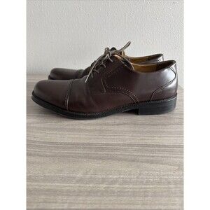 Dockers Prostyle Shoes Mens 12M Trustee All Motion Oxford 90-29023 Brown Leather